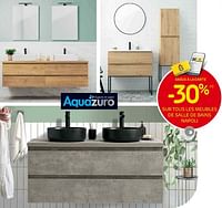 Promotions -30% sur tous les meubles de salle de bains napoli - Aquazuro - Valide de 15/05/2024 à 27/05/2024 chez Brico
