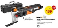Promotions Worx multi-outils sonicrafter sds wx681 - Worx - Valide de 15/05/2024 à 27/05/2024 chez Brico
