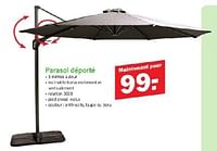 Promotions Parasol déporté - Produit Maison - Van Cranenbroek - Valide de 13/05/2024 à 01/06/2024 chez Van Cranenbroek