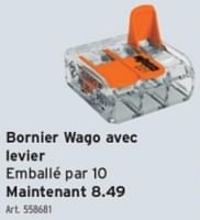 Promotions Bornier wago avec levier - Wago - Valide de 15/05/2024 à 21/05/2024 chez Gamma