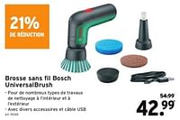 Promotions Brosse sans fil bosch universalbrush - Bosch - Valide de 15/05/2024 à 21/05/2024 chez Gamma