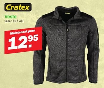 Promotions Veste - Cratex - Valide de 13/05/2024 à 01/06/2024 chez Van Cranenbroek