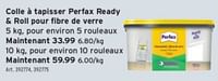 Promotions Colle à tapisser perfax ready + roll pour fibre de verre - Perfax - Valide de 15/05/2024 à 21/05/2024 chez Gamma