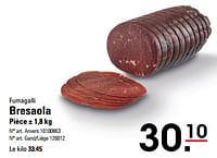 Promotions Bresaola - Fumagalli - Valide de 16/05/2024 à 03/06/2024 chez Sligro