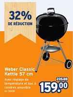 Promotions Weber classic kettle - Weber - Valide de 15/05/2024 à 21/05/2024 chez Gamma