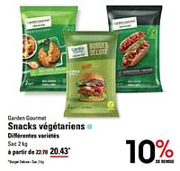 Promotions Snacks végétariens - Garden Gourmet - Valide de 16/05/2024 à 03/06/2024 chez Sligro