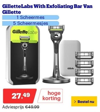 Promoties Gillettelabs with exfoliating - Gillette - Geldig van 14/05/2024 tot 19/05/2024 bij Bol.com