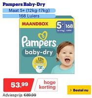 Promoties Pampers baby-dry - Pampers - Geldig van 14/05/2024 tot 19/05/2024 bij Bol.com