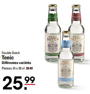 Promotions Tonic - Double Dutch - Valide de 16/05/2024 à 03/06/2024 chez Sligro