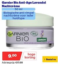 Garnier bio anti-age lavendel nachtcrème-Garnier