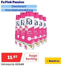 Fa pink passion deodorant-Fa