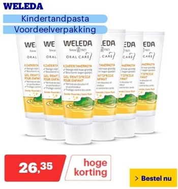 Promoties Weleda kindertandpasta - Weleda - Geldig van 14/05/2024 tot 19/05/2024 bij Bol.com