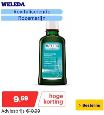 Promoties Weleda revitaliserende rozemarijn - Weleda - Geldig van 14/05/2024 tot 19/05/2024 bij Bol.com