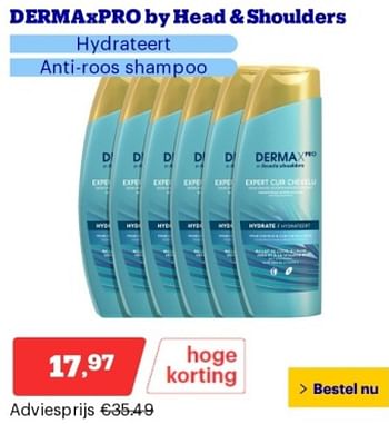 Promoties Dermaxpro by head + shoulders hydrateert anti-roos shampoo - Head & Shoulders - Geldig van 14/05/2024 tot 19/05/2024 bij Bol.com