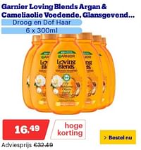 Garnier loving blends argan + cameliaolie voedende, glansgevend-Garnier
