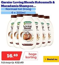 Garnier loving blends kokosmelk + macadamia shampoo-Garnier
