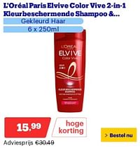 L`oréal paris elvive color vive 2-in-1 kleurbeschermende shampoo +-L