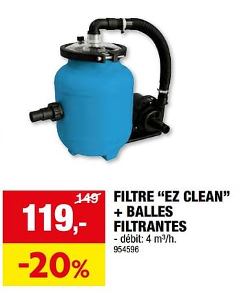 Promotions Filtre ez clean + balles filtrantes - Splash - Valide de 15/05/2024 à 26/05/2024 chez Hubo
