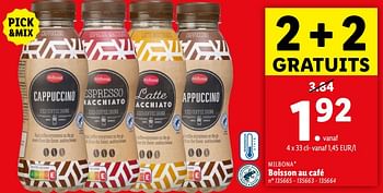 Promoties Boisson au café - Milbona - Geldig van 22/05/2024 tot 28/05/2024 bij Lidl