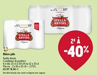 Promotions Bière pils stella artois - Stella Artois - Valide de 16/05/2024 à 22/05/2024 chez Delhaize