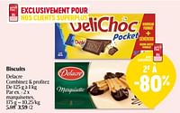 Promotions Biscuits marquisettes - Delacre - Valide de 16/05/2024 à 22/05/2024 chez Delhaize
