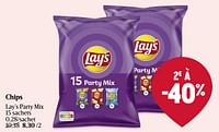 Promotions Chips lay’s party mix - Lay's - Valide de 16/05/2024 à 22/05/2024 chez Delhaize
