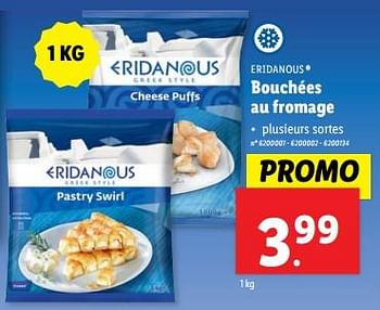 Promotions Bouchées au fromage - Eridanous - Valide de 22/05/2024 à 28/05/2024 chez Lidl