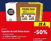 Promotions Capsules de café dolce gusto - Nescafe - Valide de 22/05/2024 à 28/05/2024 chez Lidl