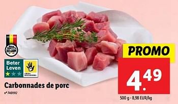 Promotions Carbonnades de porc - Produit maison - Lidl - Valide de 22/05/2024 à 28/05/2024 chez Lidl