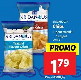 Promotions Chips - Eridanous - Valide de 22/05/2024 à 28/05/2024 chez Lidl