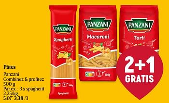 Promotions Spaghetti - Panzani - Valide de 16/05/2024 à 22/05/2024 chez Delhaize