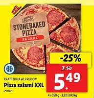 Promotions Pizza salami xxl - Trattoria Alfredo - Valide de 22/05/2024 à 28/05/2024 chez Lidl
