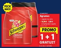 Promotions Agrumes - Schweppes - Valide de 22/05/2024 à 28/05/2024 chez Lidl