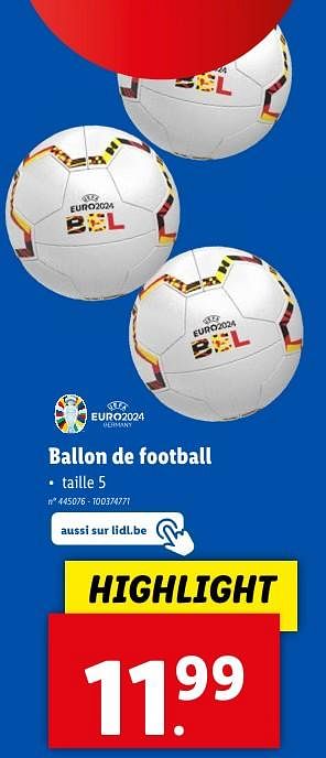 Promotions Ballon de football - Produit maison - Lidl - Valide de 22/05/2024 à 28/05/2024 chez Lidl