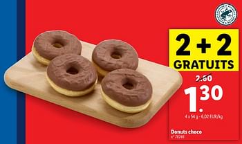 Promotions Donuts choco - Produit maison - Lidl - Valide de 22/05/2024 à 28/05/2024 chez Lidl