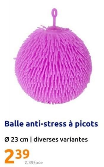 Promotions Balle anti-stress à picots - Produit Maison - Action - Valide de 15/05/2024 à 21/05/2024 chez Action