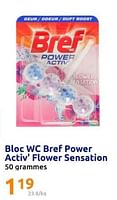 Promotions Bloc wc bref power activ` flower sensation - Bref - Valide de 15/05/2024 à 21/05/2024 chez Action