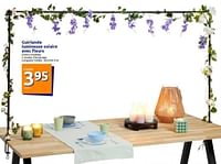 Promotions Guirlande lumineuse solaire avec fleurs - Produit Maison - Action - Valide de 15/05/2024 à 21/05/2024 chez Action