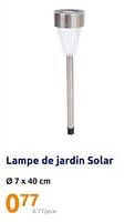 Promotions Lampe de jardin solar - Produit Maison - Action - Valide de 15/05/2024 à 21/05/2024 chez Action