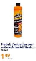 Promotions Produit d`entretien pour voiture armorall wash - Armor All - Valide de 15/05/2024 à 21/05/2024 chez Action