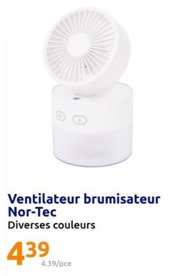 Promotions Ventilateur brumisateur nor-tec - Nor-Tec - Valide de 15/05/2024 à 21/05/2024 chez Action