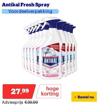 Promoties Antikal fresh spray - Antikal - Geldig van 14/05/2024 tot 19/05/2024 bij Bol.com