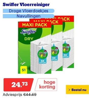 Promoties Swiffer vloerreiniger - Swiffer - Geldig van 14/05/2024 tot 19/05/2024 bij Bol.com