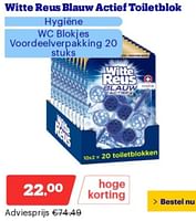 Promoties Witte reus blauw actief toiletblok hygiene - Witte reus - Geldig van 14/05/2024 tot 19/05/2024 bij Bol.com