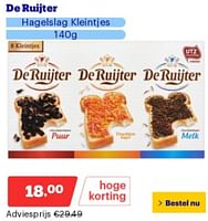 Promoties De ruijter hagelslag kleintjes - De Ruijter - Geldig van 14/05/2024 tot 19/05/2024 bij Bol.com