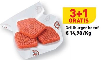 Promotions Grillburger boeuf - Produit maison - Renmans - Valide de 17/05/2024 à 24/05/2024 chez Renmans