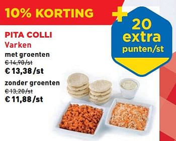 Promoties Pita colli varken met groenten - Huismerk - Renmans - Geldig van 17/05/2024 tot 24/05/2024 bij Renmans