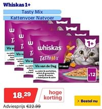 Whiskas 1+ tasty mix kattenvoer natvoer-Whiskas