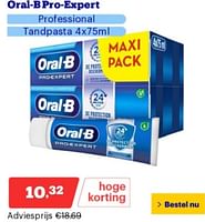 Promoties Oral-b pro-expert professional tandpasta - Oral-B - Geldig van 14/05/2024 tot 19/05/2024 bij Bol.com