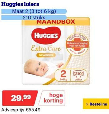 Promoties Huggies luiers maat 2 - Huggies - Geldig van 14/05/2024 tot 19/05/2024 bij Bol.com